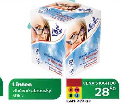 Linteo vlhčené ubrousky 50ks  
