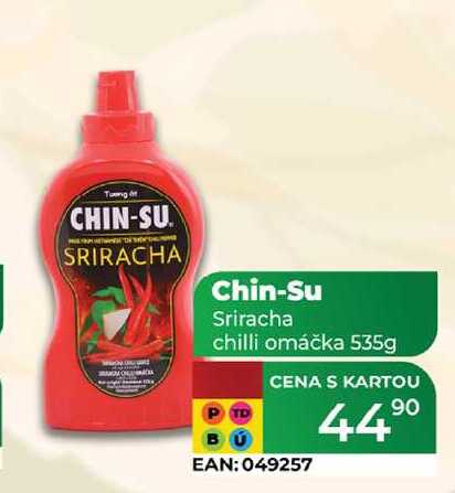 Chin-Su Sriracha chilli omáčka 535g 