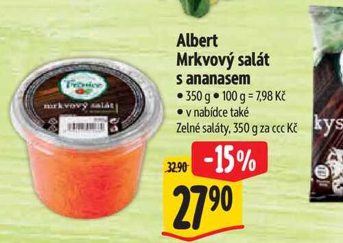   Albert Mrkvový salát s ananasem 350 g 