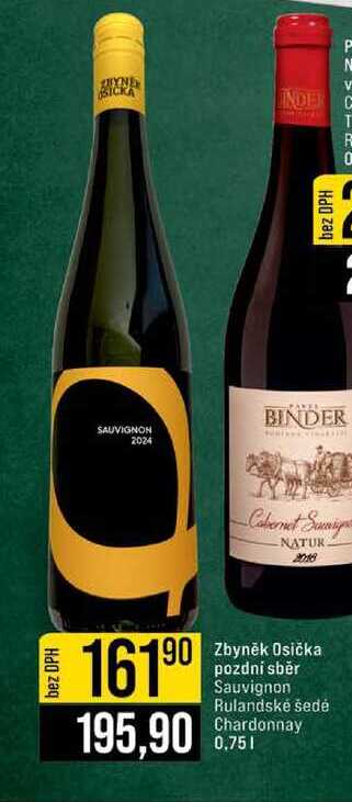 Zbyněk Osička pozdní sběr Sauvignon Rulandské šedé Chardonnay 0,75l