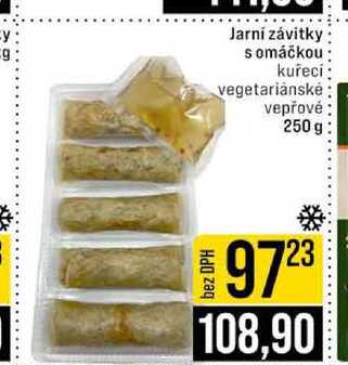 Jarní závitky s omáčkou kuřecí vegetariánské vepřové 250g