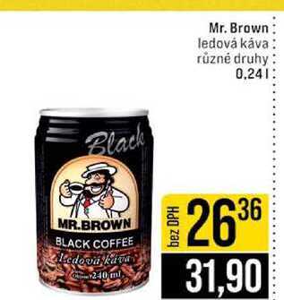 Mr. Brown ledová káva různé druhy 0,24l