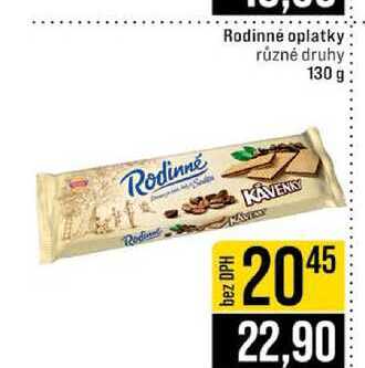 Rodinné oplatky různé druhy 130 g