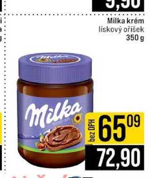 Milka krém lískový oříšek 350 g 