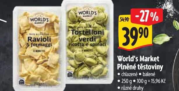 World's Market Plněné těstoviny 250 g