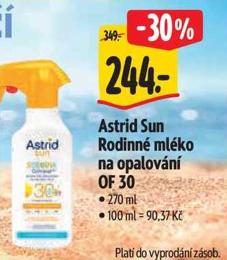   Astrid Sun Rodinné mléko na opalování OF 30 270 ml 