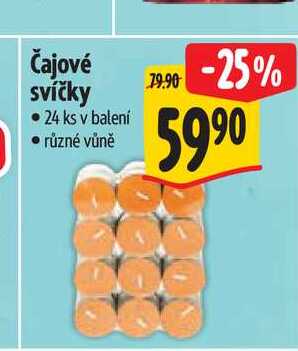 Čajové svíčky 24 ks   