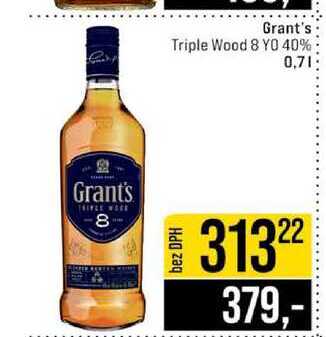 Grant's Triple Wood 8 YO 40% 0,7l