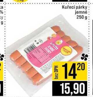 Kuřecí párky jemné 250g