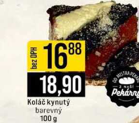 Koláč kynutý barevný 100 g