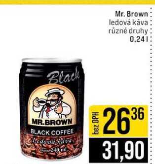 Mr. Brown ledová káva různé druhy 0,24l 