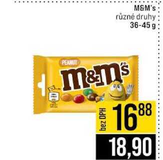 M&M's různé druhy 36-45 g 