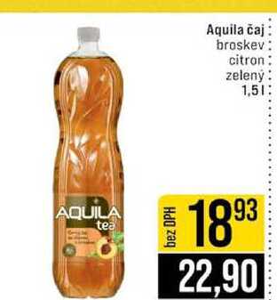 Aquila čaj broskev citron zelený 1,5l