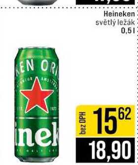 Heineken světlý ležák 0,5l
