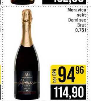 Moravica sekt Demi sec Brut 0,75l