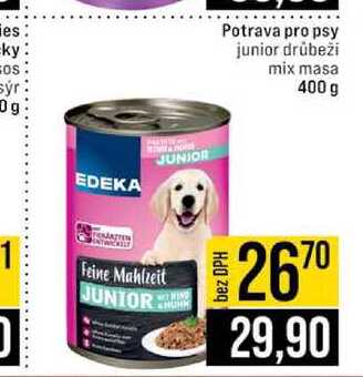 Potrava pro psy junior drůbeži mix masa 400 g