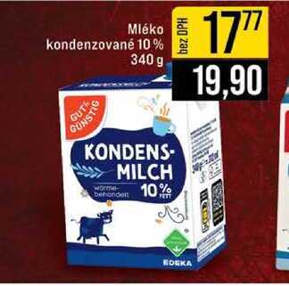 Mléko kondenzované 10% 340 g 