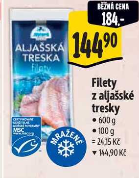 Filety z aljašské tresky, 600 g