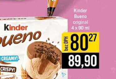 Kinder Bueno original 4 x 90 mi