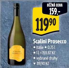 Scalini Prosecco, 0,75 l