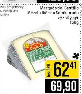 Marqués del Castillo Mezcla Ibérico Semicurado vyzrálý sýr 150g
