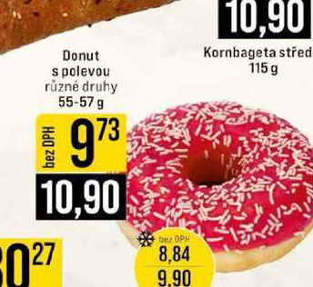 Donut s polevou různé druhy 55-57 g 