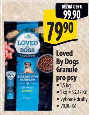 Loved By Dogs Granule pro psy, 1,5 kg