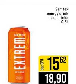 Semtex energy drink mandarinka 0,5l