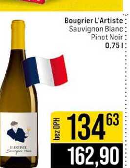 Bougrier L'Artiste Sauvignon Blanc Pinot Noir 0,75l