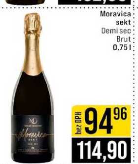 Moravica sekt Demi sec Brut 0,75l