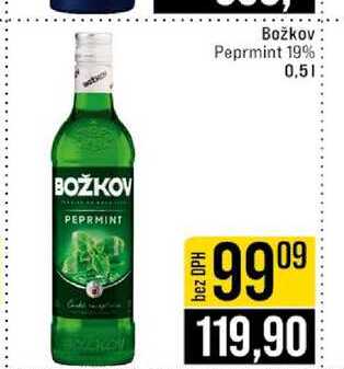 Božkov Peprmint 19% 0.5l