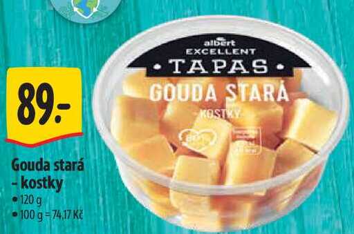 Gouda stará -kostky, 120 g 