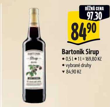 Bartonik Sirup, 0,5 l