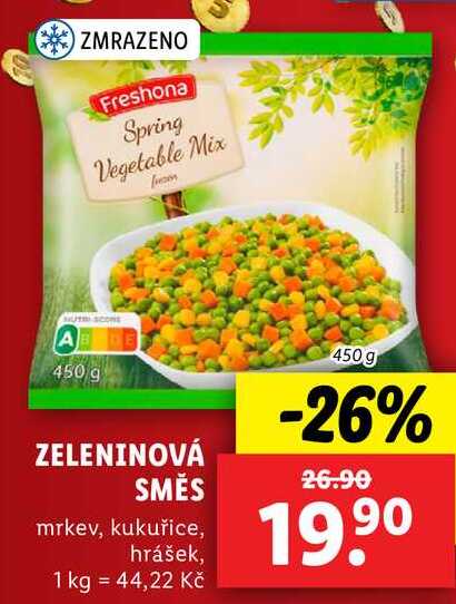 ZELENINOVÁ SMĚS, 450 g