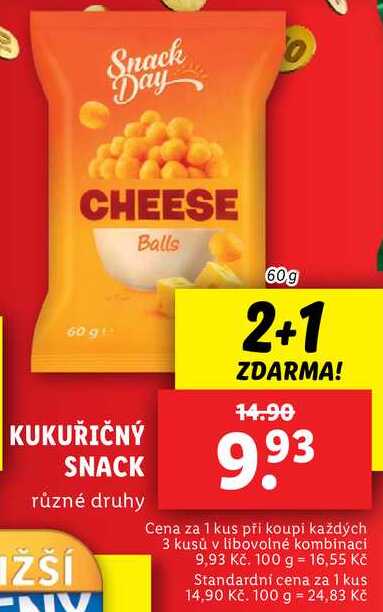 KUKUŘIČNÝ SNACK, 60 g