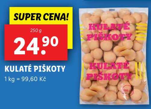 KULATÉ PIŠKOTY, 250 g