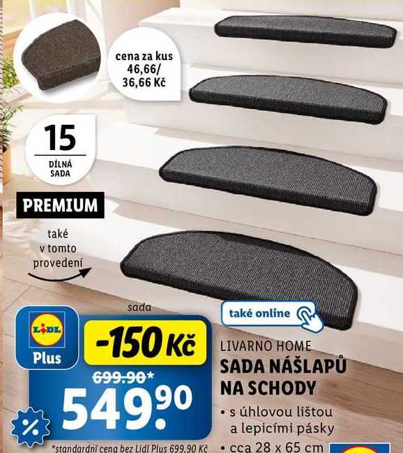 SADA NÁŠLAPŮ NA SCHODY 