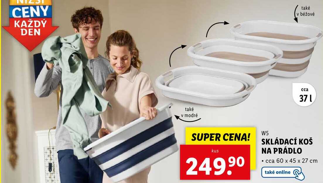 SKLÁDACÍ KOŠ NA PRÁDLO 