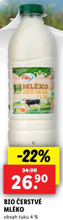 Bio čerstvé mléko, 1 l