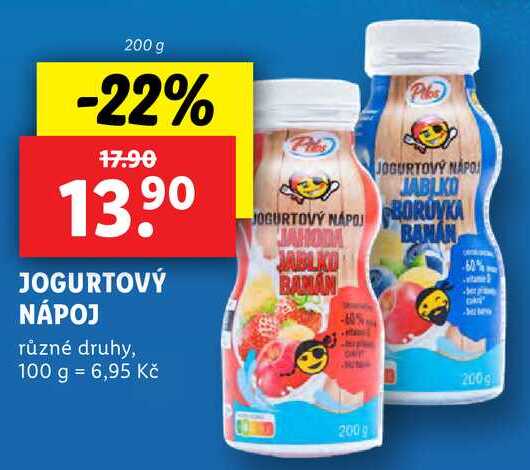 JOGURTOVÝ NÁPOJ, 200 g v akci