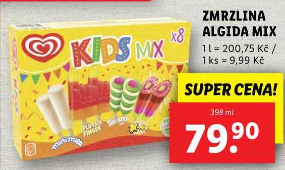 ZMRZLINA ALGIDA MIX, 398 ml