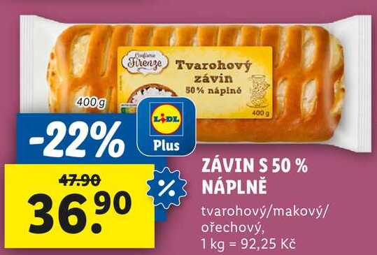 ZÁVIN S 50% NÁPLNĚ, 400 g