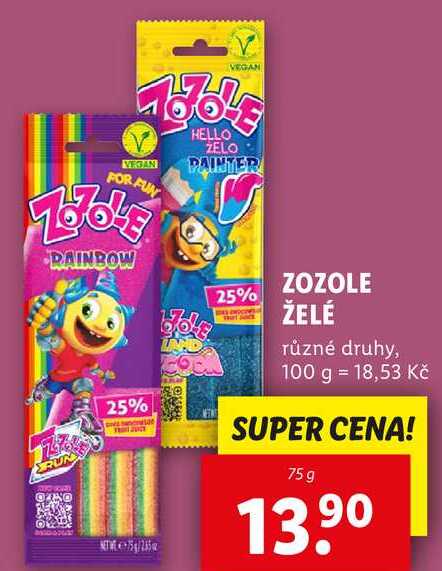 ZOZOLE ŽELÉ, 75 g