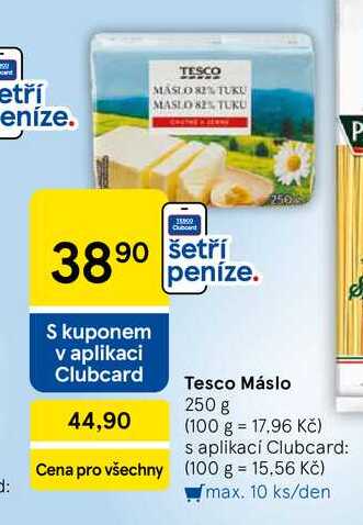 Tesco Máslo, 250 g  