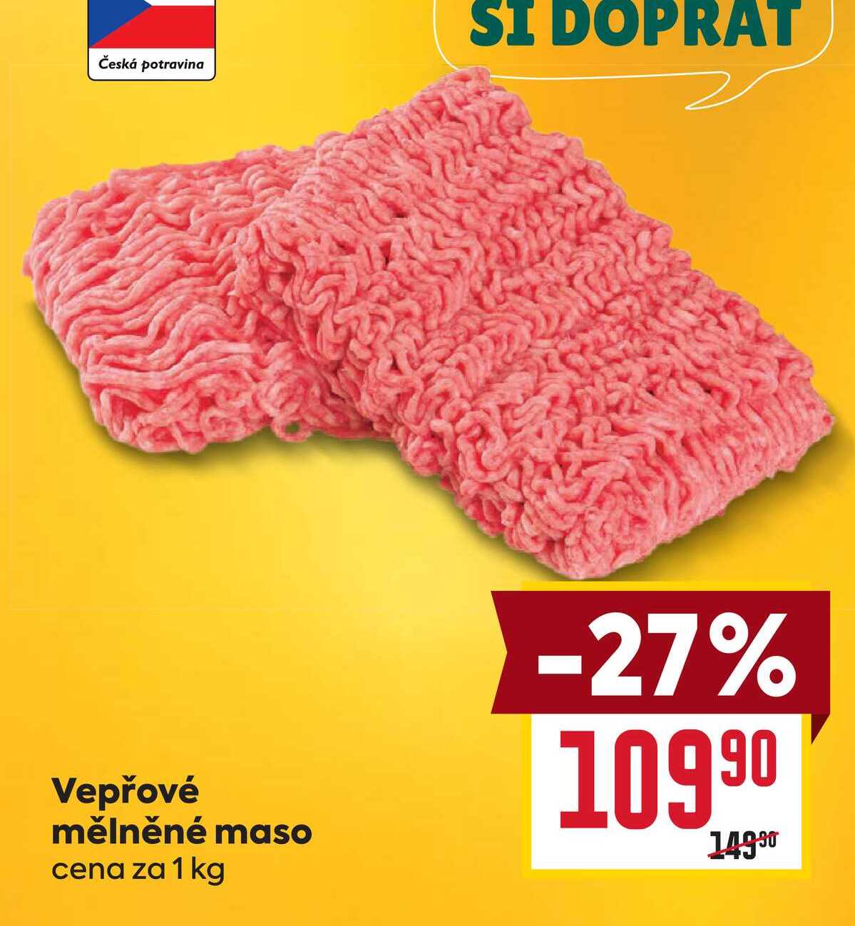Vepřové mělněné maso cena za 1 kg