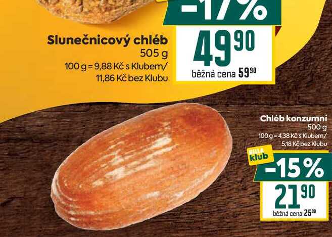 Chléb konzumní 500 g