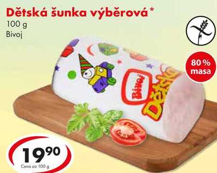Dětská šunka výběrová, 100 g 