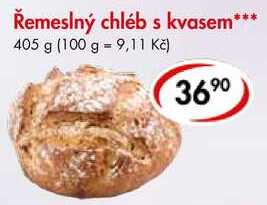 Řemeslný chléb s kvasem, 405 g