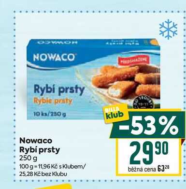 Nowaco Rybí prsty 250 g 