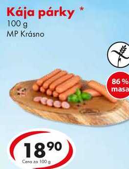Kája párky, 100 g 
